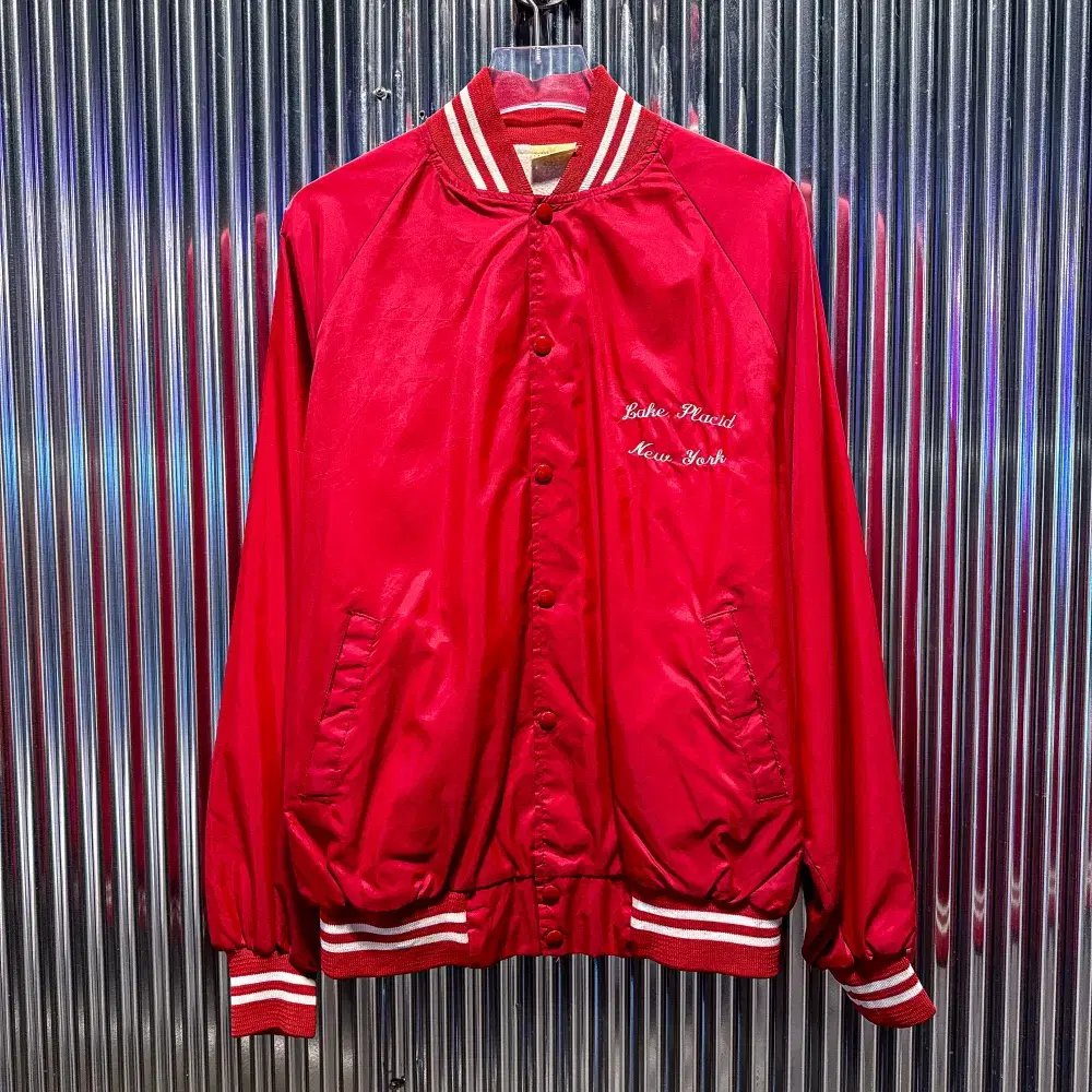 90s USA Nylon Varsity Jacket (Domestic XL) CE86