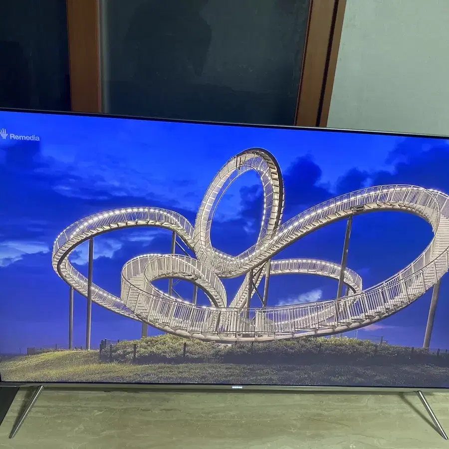 삼성 4k 120hz qled 최상급 티비 55인치 유튜브 번인걱정x