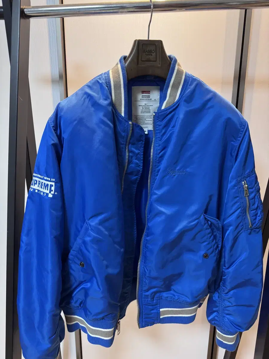 Supreme Second-to-None MA-1 Jacket bloo M (22SS) Supreme