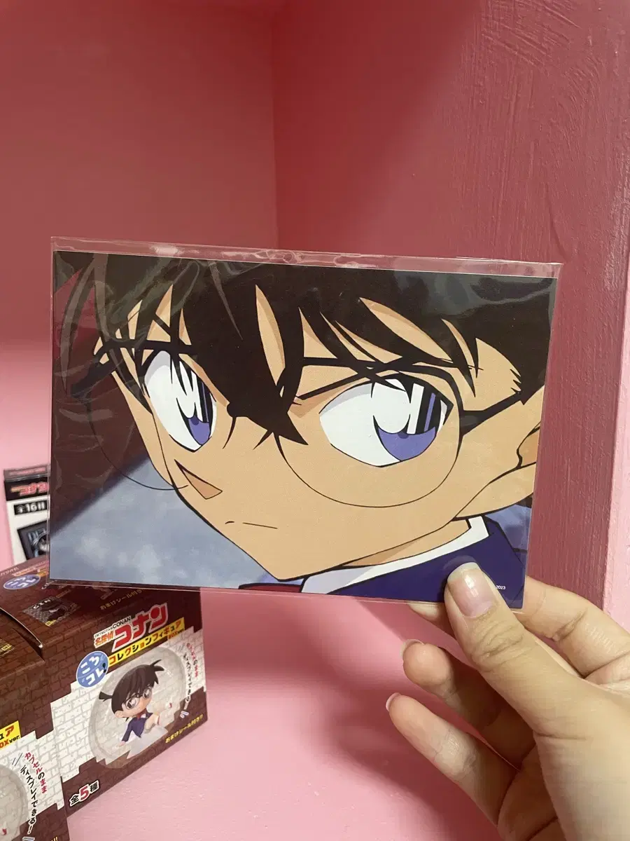 Unsealed)Detective Conan Black Iron's Mystery Train pre-order benefit postcard+sticker+train ticket