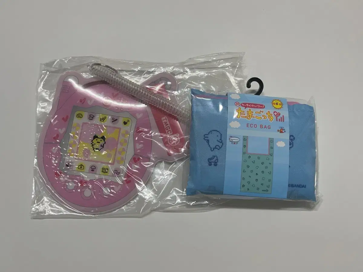 TANGQ Mart Tamagotchi Shopping Cart Eco Bag + Photo Card Holder Case