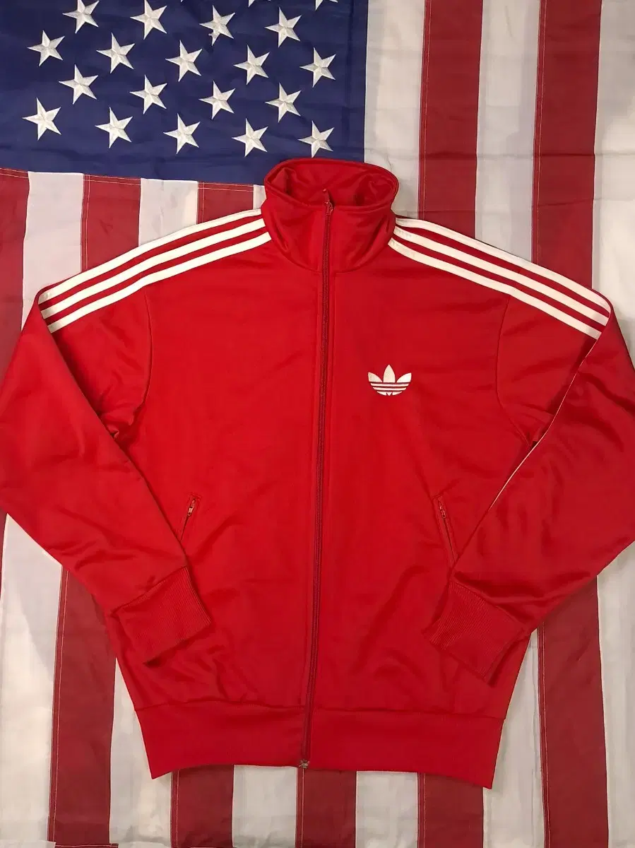 Original Adidas Red Firebird Tracktop Jersey