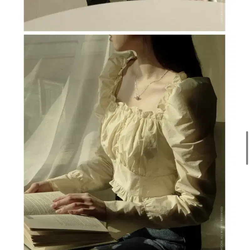 플로움 치치 블라우스 chichi blouse (cream 크림, xs)