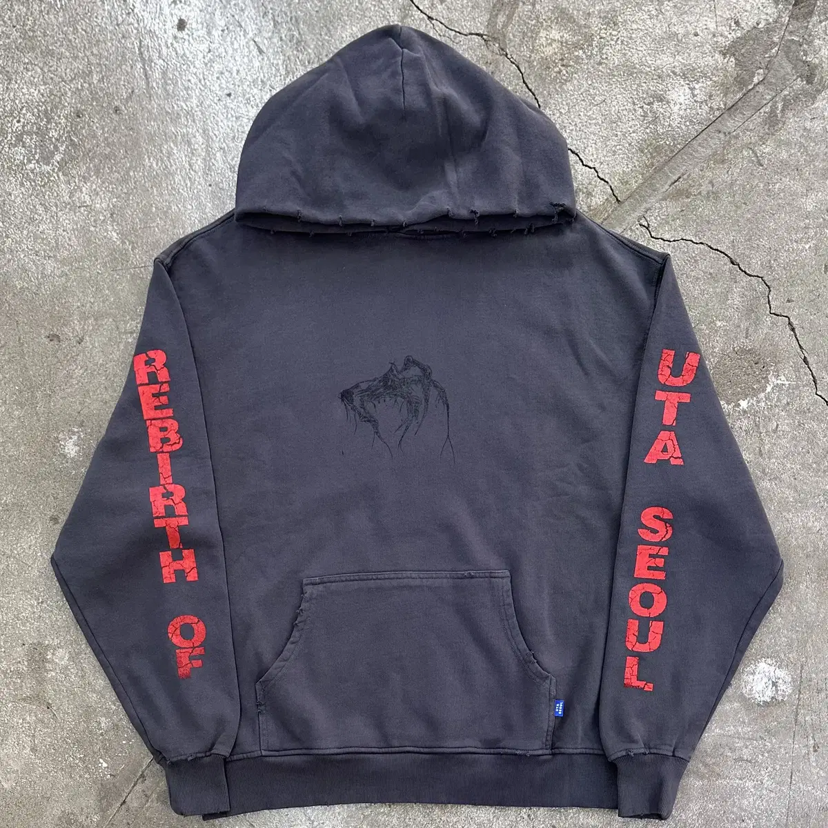 REBIRTH RED HEAVY HOODIE