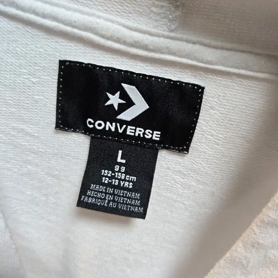 (converse) 컨버스 크롭후드티 L