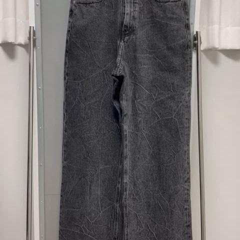 [S] STU 21F/W Crease Washed Denim Pants