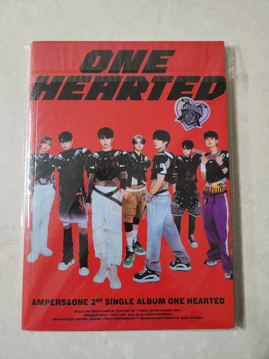 앰퍼샌드원 ONE HEARTED 싱글 2집 AMPERSONE 앨범