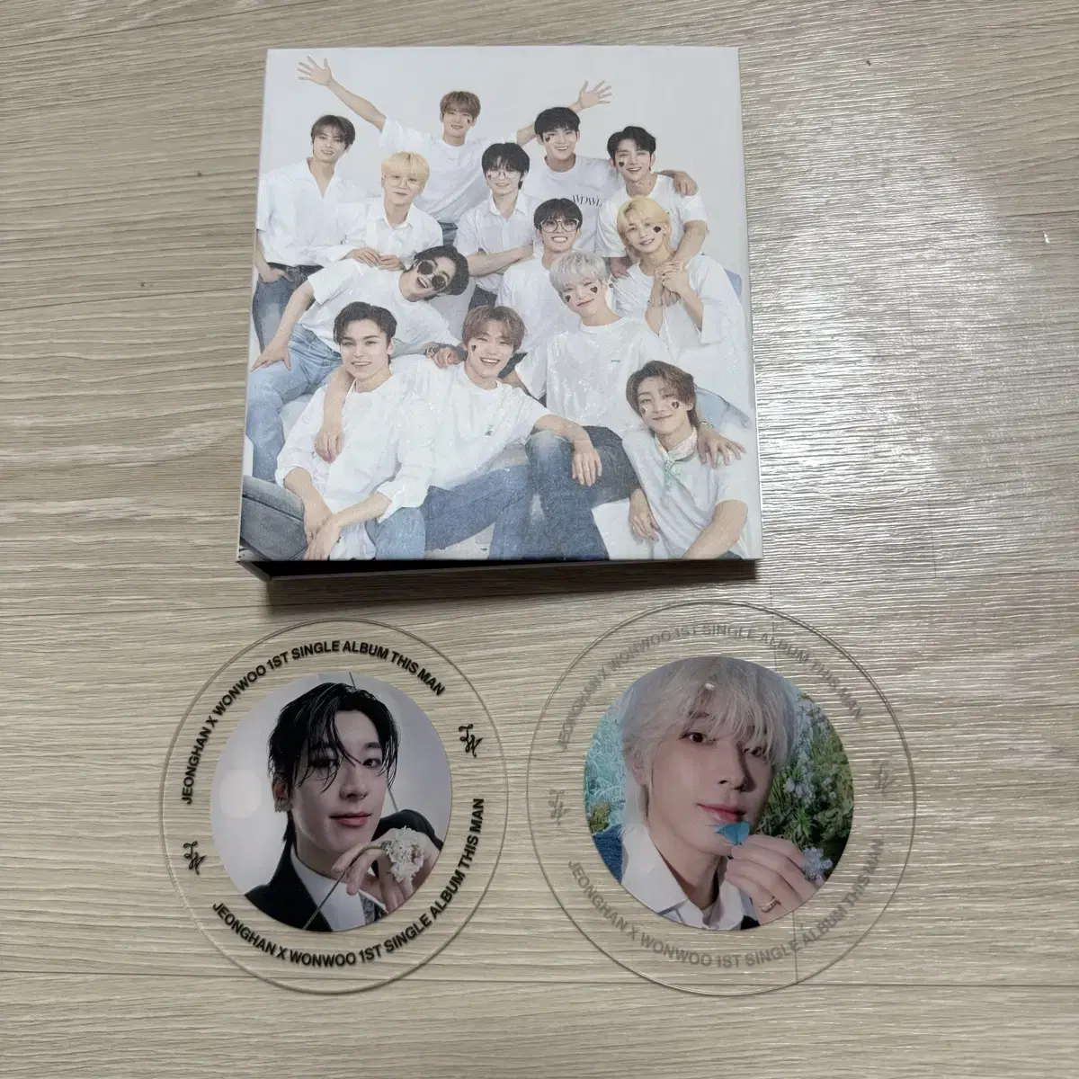 SVT seventeen wonwoo Disman Cupcoaster pre-order benefit Set+ binder Bulk WTS