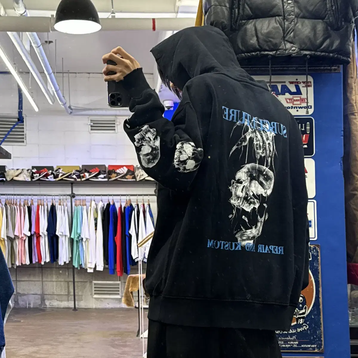 REBIRTH BLUE HEAVY HOODIE