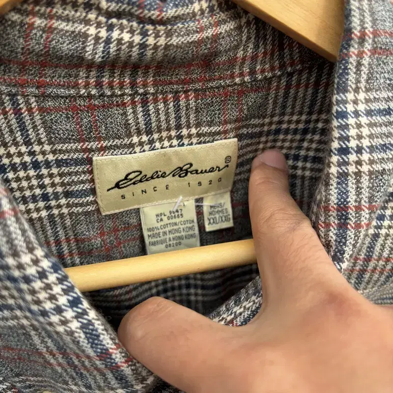 eddie bauer 에디바우어 그레이 체크셔츠