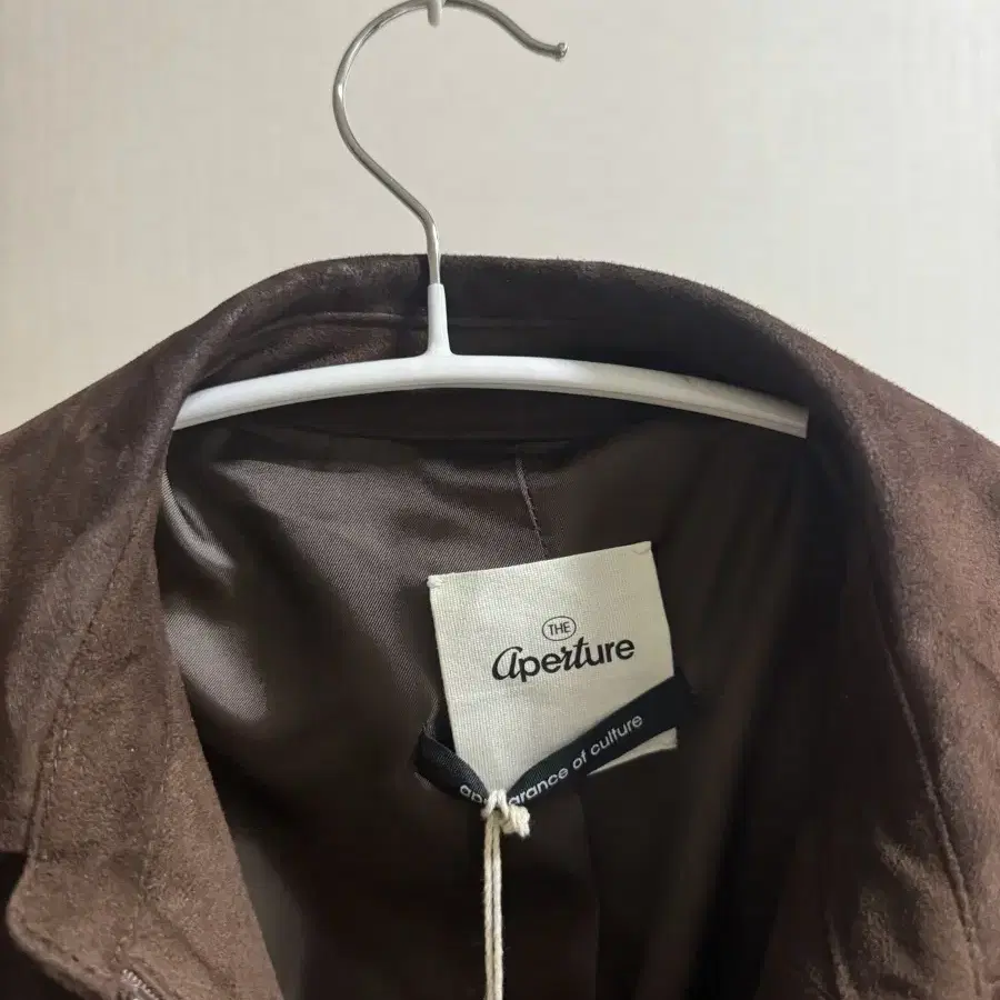 디애퍼처 70s suede bomber jacket brown (L)