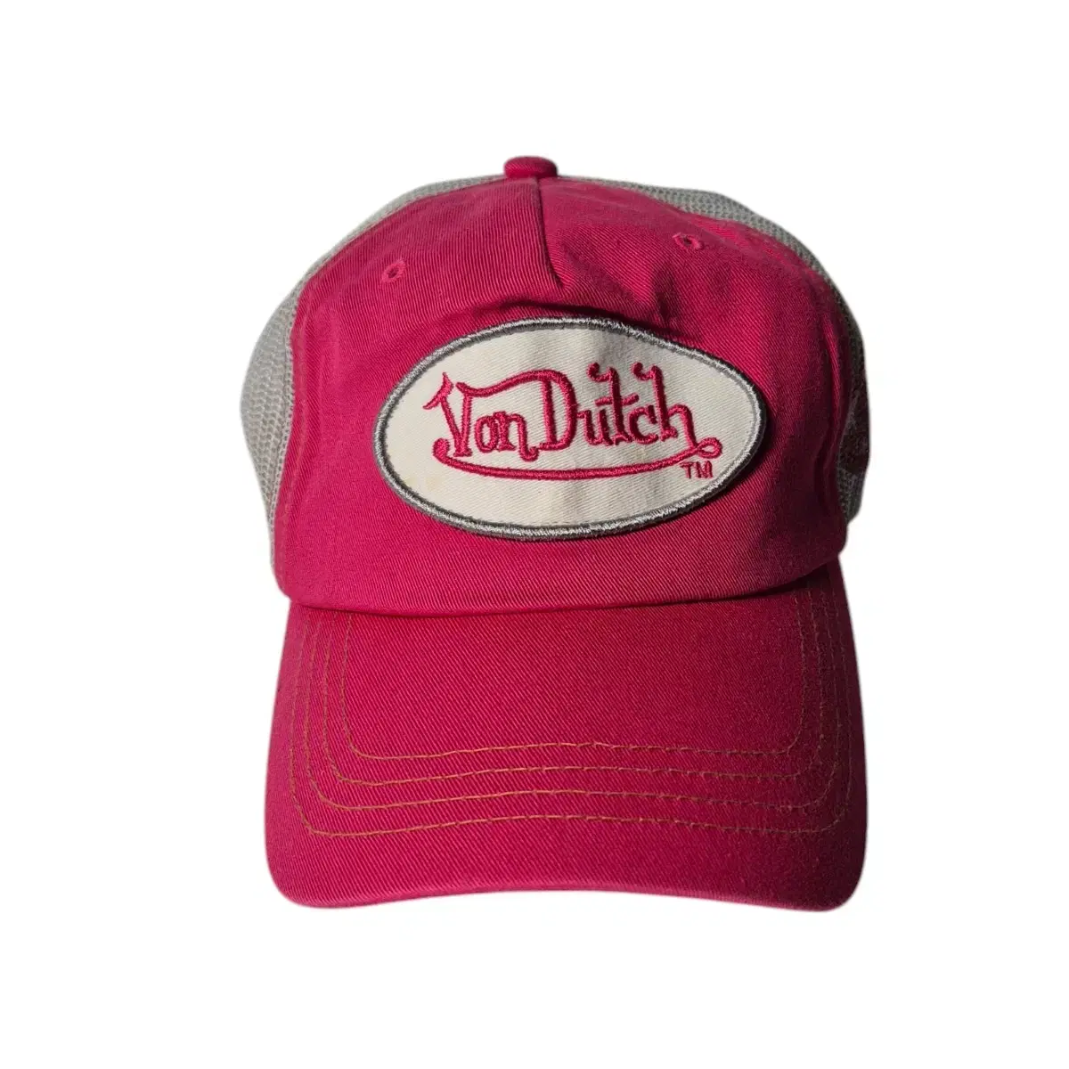 VonDuTch) 본더치 Y2K 매쉬캡 핑크 그레이