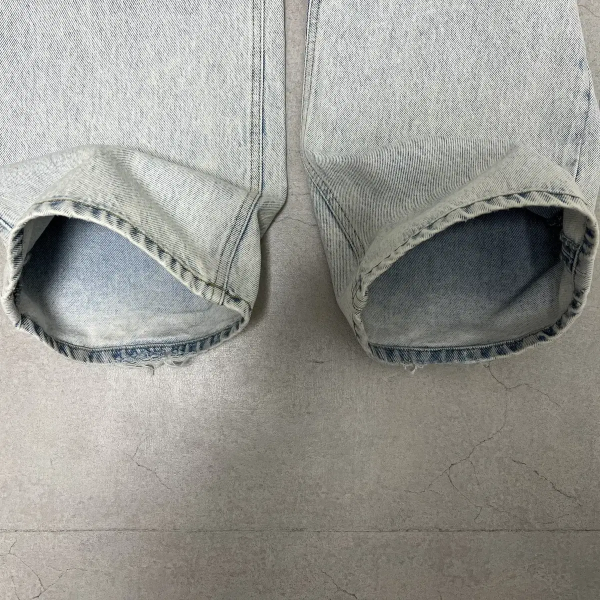 [S] STU 21 S/S Denim Pants Light Blue