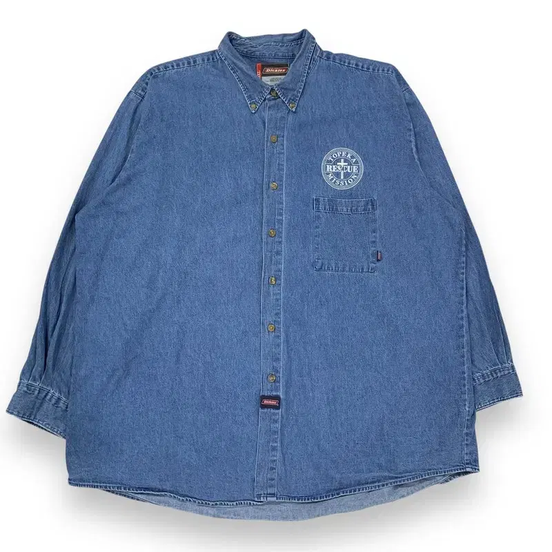 Dickies Old School Embroidered Denim Shirt S03815