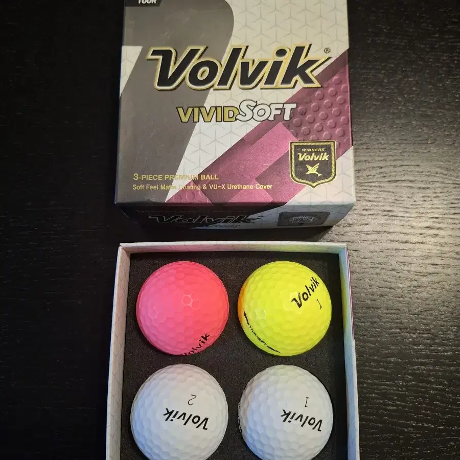 Volvik vivid soft 볼빅 비비드 소프트 골프공4색 골프공