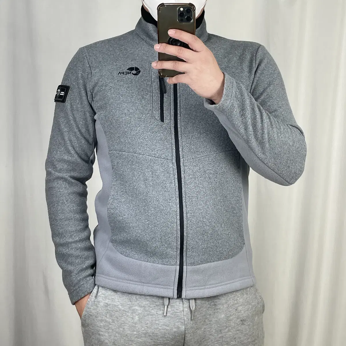 Nepa Gray Waffen Zip-up Hoodie 95 .241025