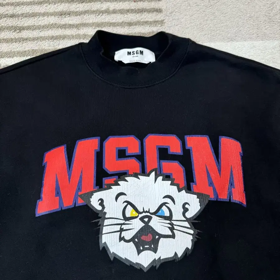 MSGM 빈티지 애니멀 로고 맨투맨