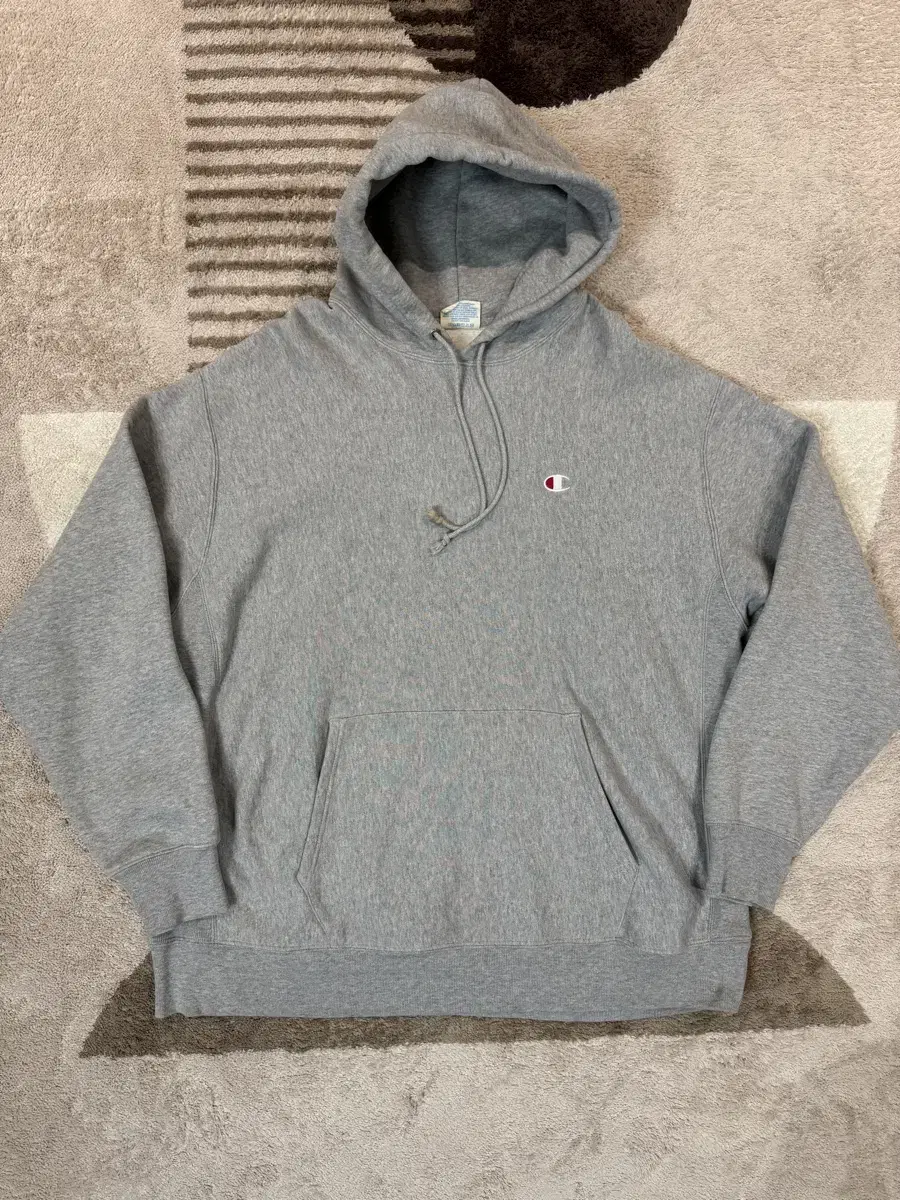 Champion Reverse Weave Grey Hoodie Vintage XXL