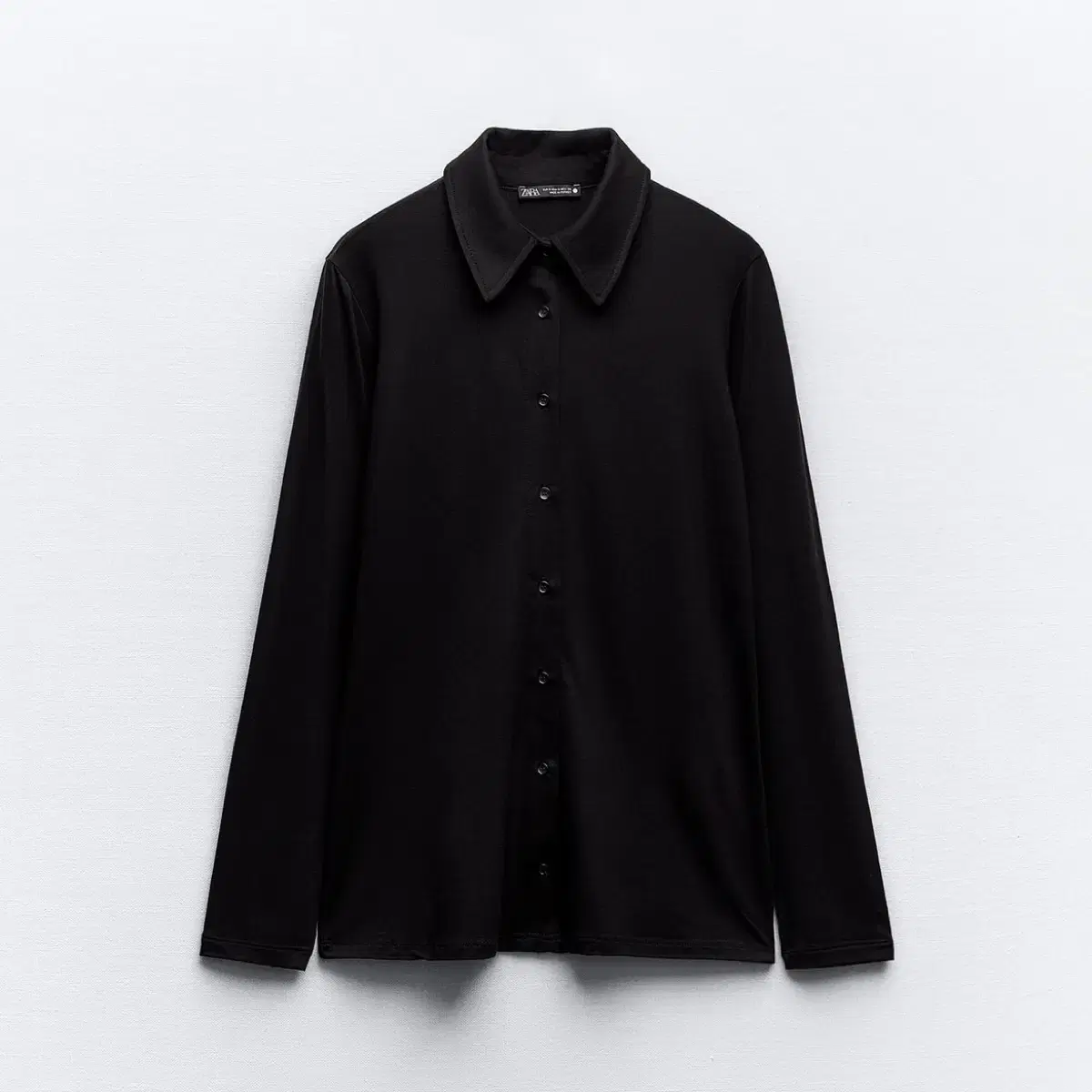 Zara Button Tight-Fit Shirt