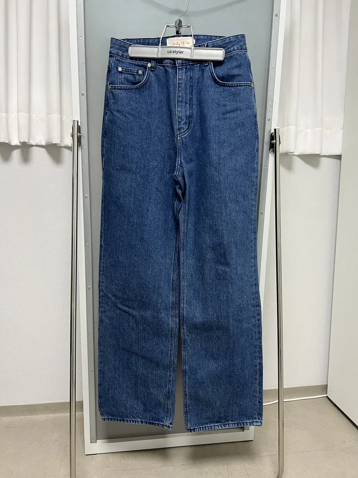 [S] STU 21FW Denim Pants Mid Blue