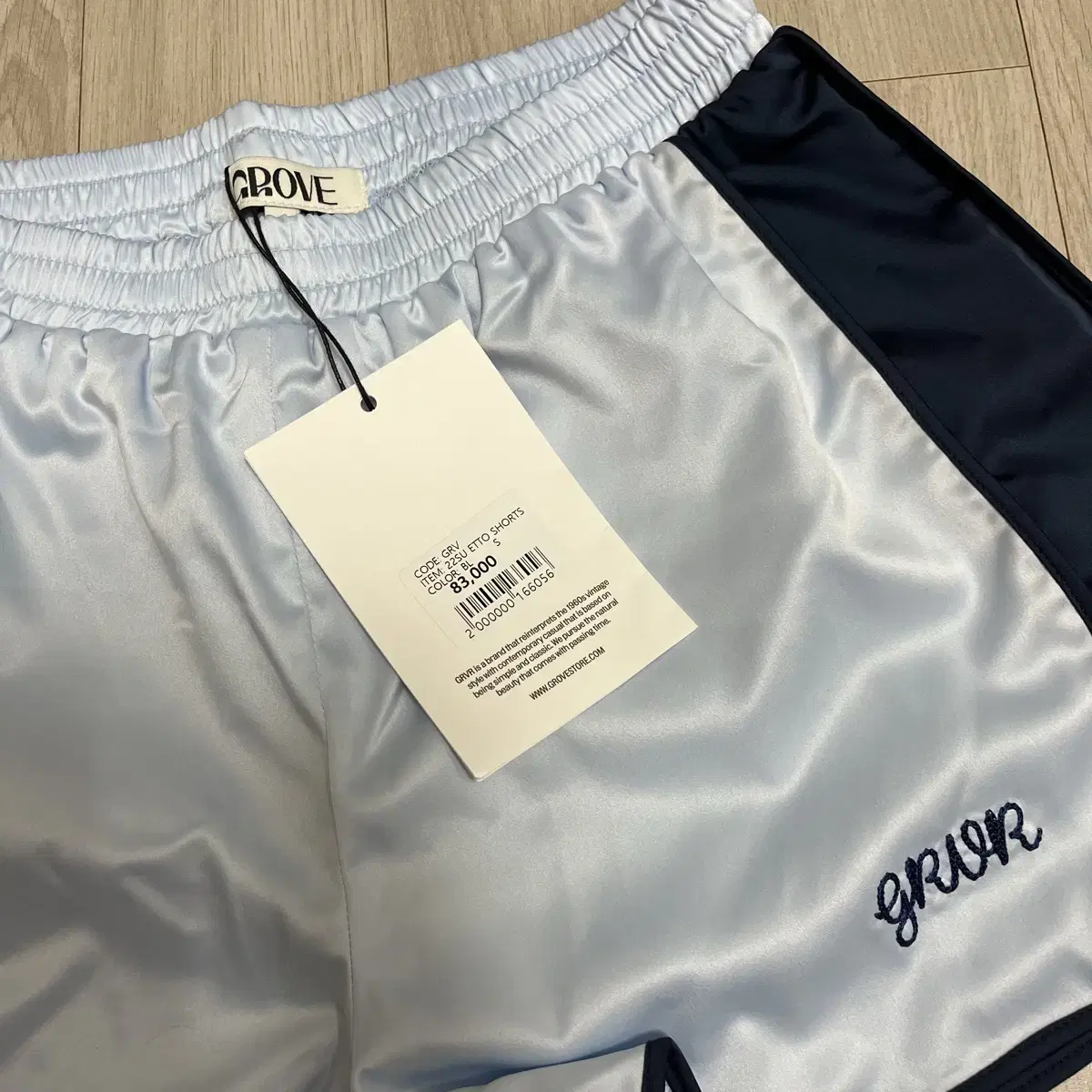 [새제품] 그로브 블루 쇼츠 GROVE ETTO SHORTS BLUE