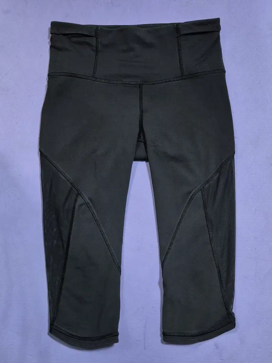 Lululemon Black Mesh Cropped Leggings 4 sizes