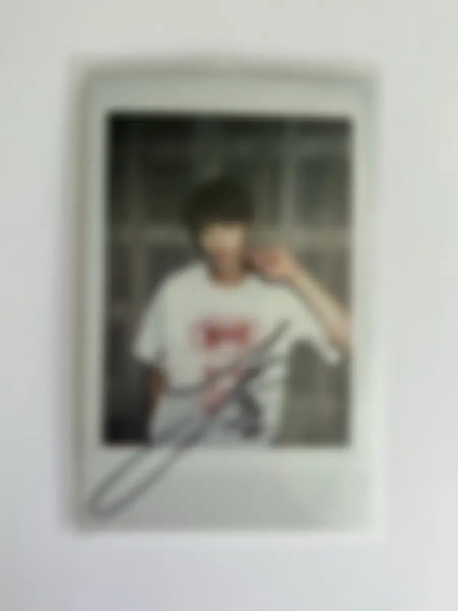 Jun Young Lee Autographed Polaroid