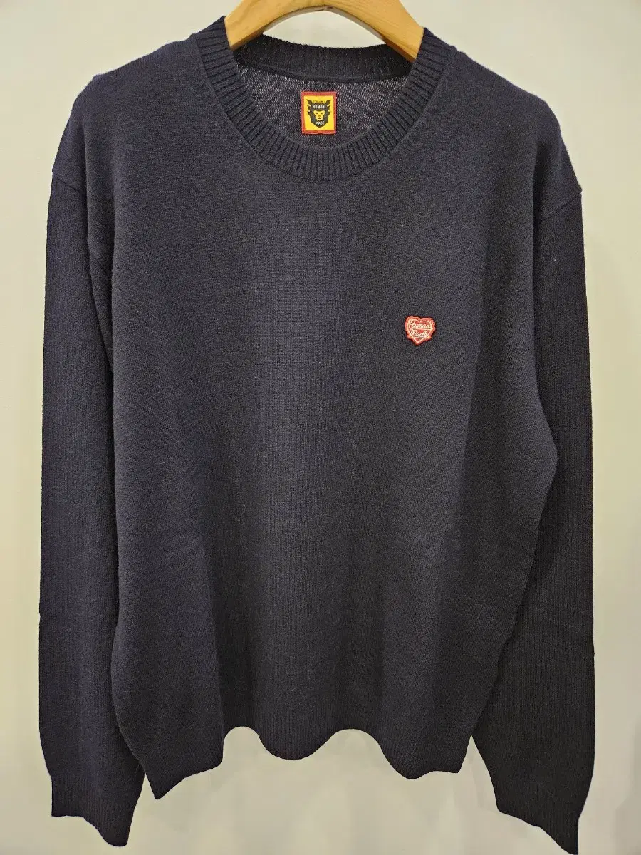 HumanMade Heart Badge Knit Sweater Navy