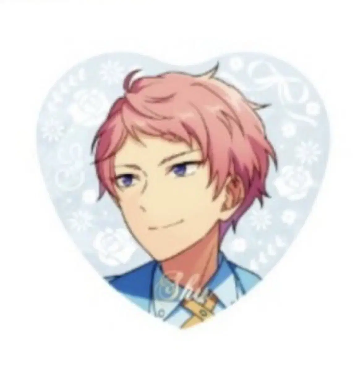 Ensemble Stars Itsuki Shu White Suit Heart Canvas Badge