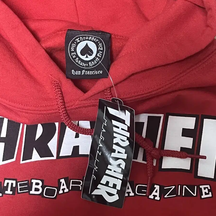 트래셔 thrasher x 베이커 baker skate 스웻 후디 L