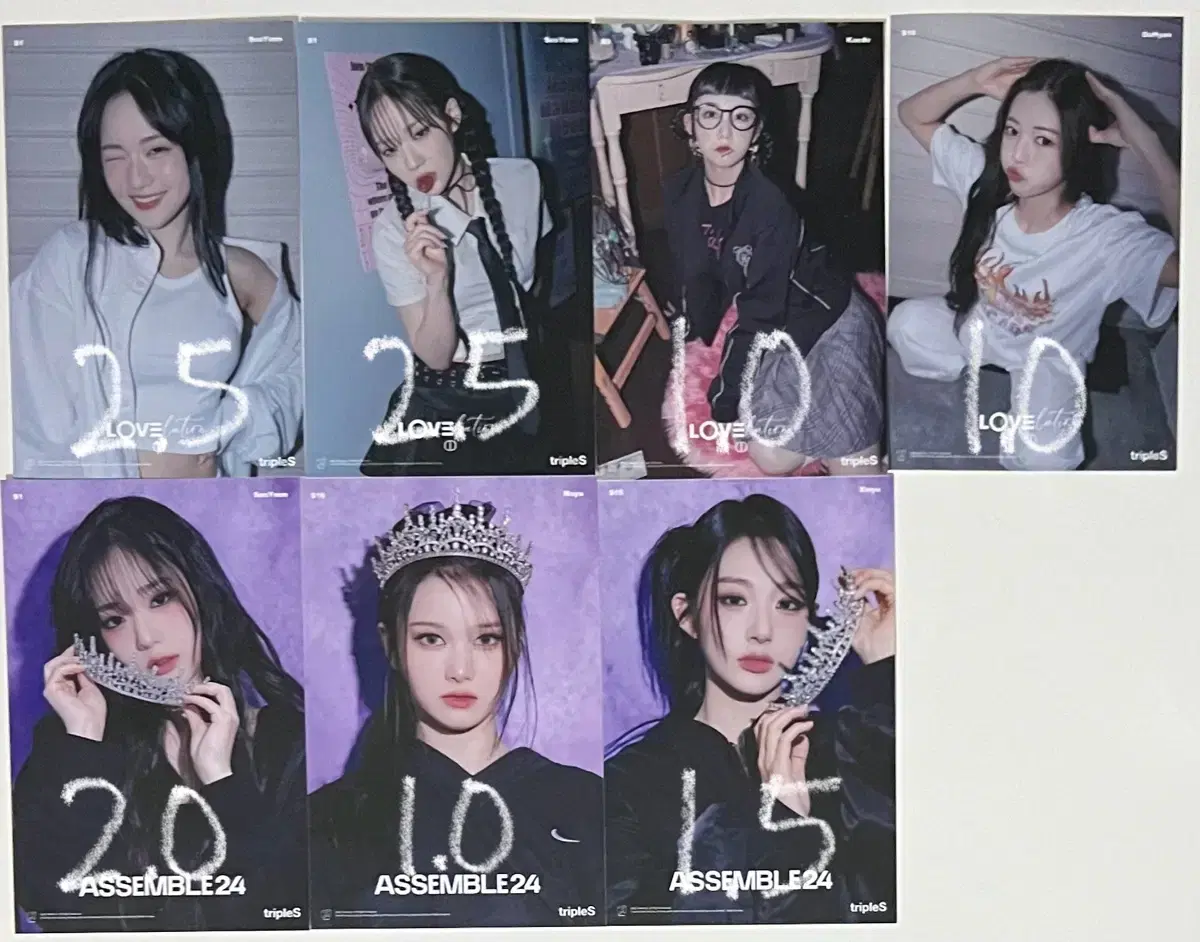 Triples broadcast postcard wts yoon seoyeon kaede seo dahyun Mayu Shinwi Photocard