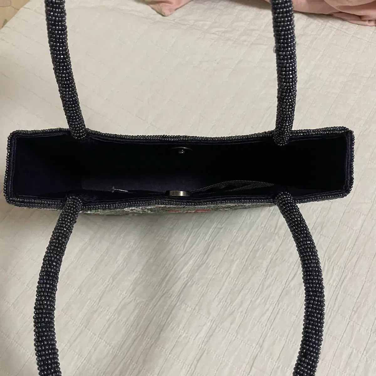 빈티지 비즈 핸드백 토트백 vintage beads handbag