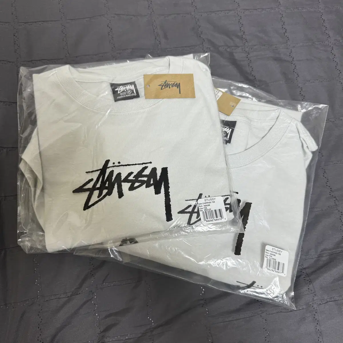 Stussy Cherry T-Shirt Fog XL New