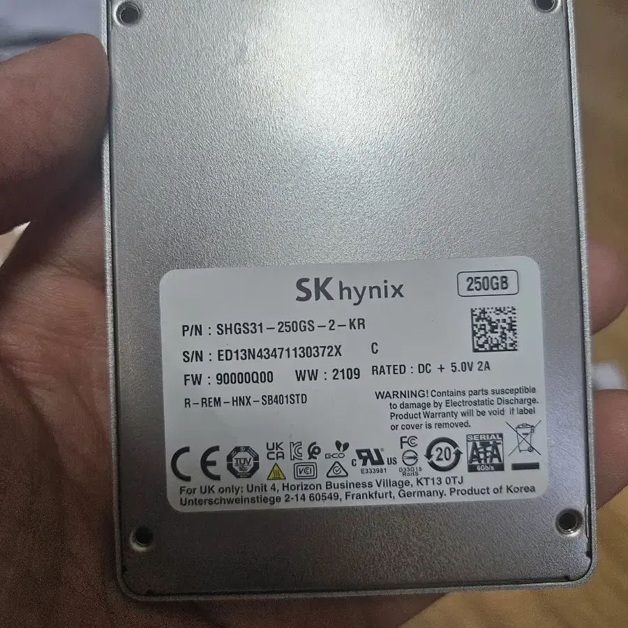 하이닉스 S31 SSD 250gb