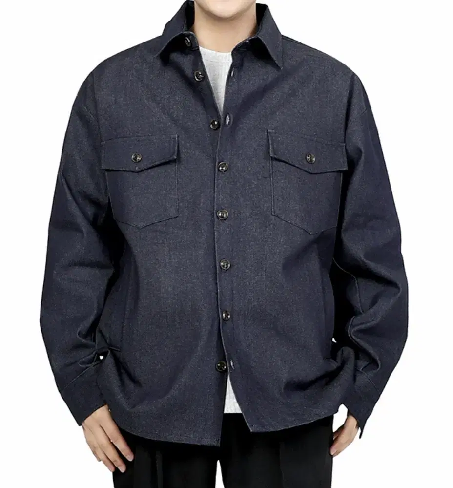 3XL-4XL Big Size Denim Shirt Jacket Black Blue Brand New