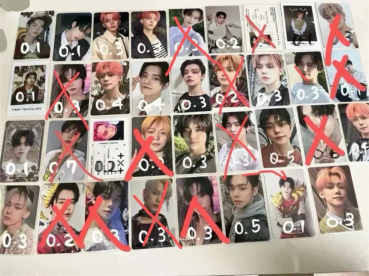 txt photocard yeonjun soobin beomgyu taehyun hueningkai