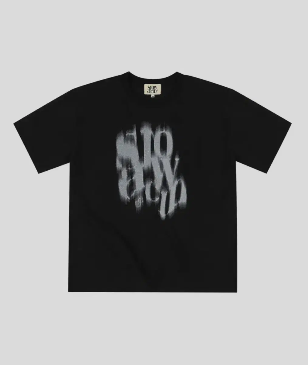 Blurry Logo Short Sleeve T-Shirt [Black]