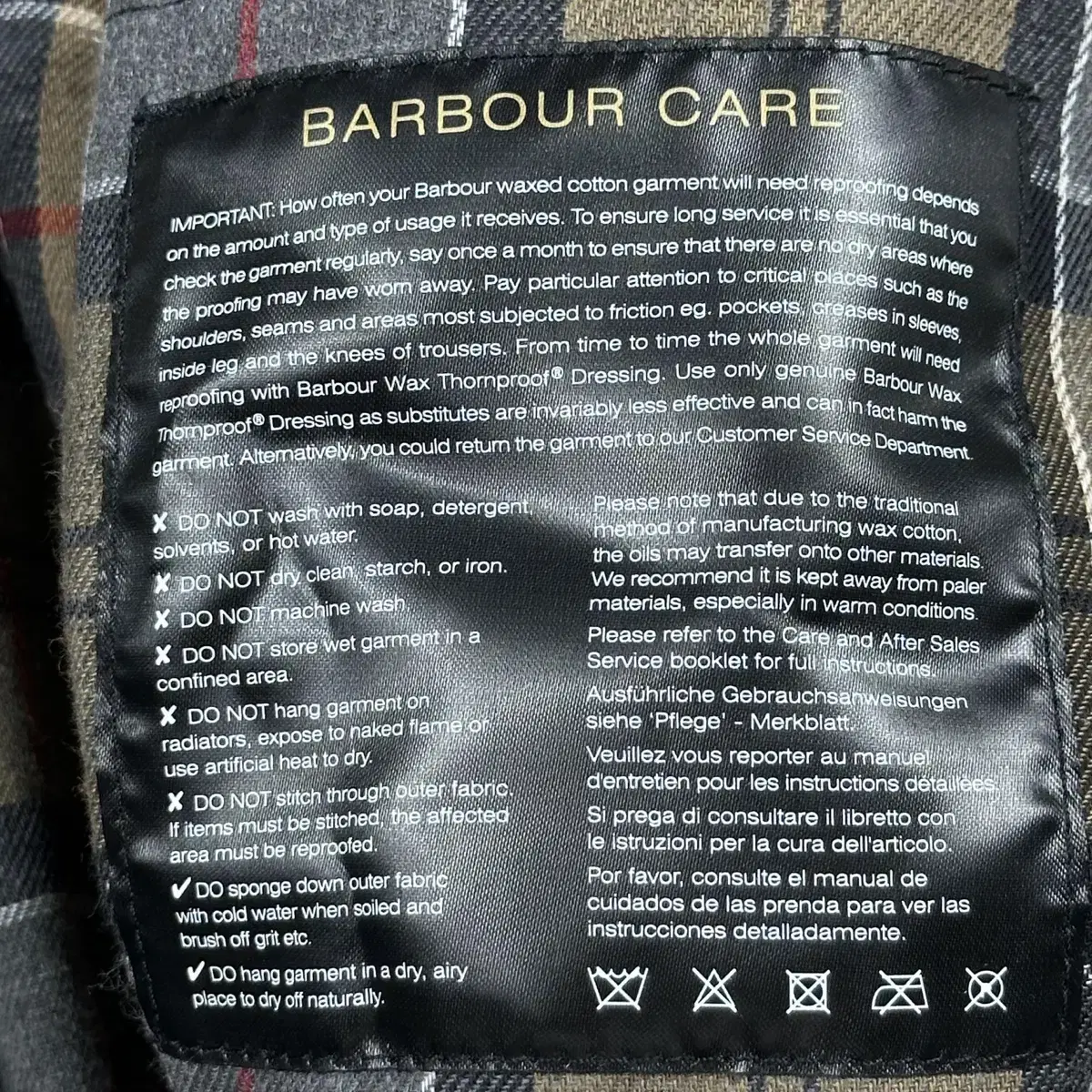 (36) Barbour 바버 인터내셔널 클래식 왁스자켓 블랙