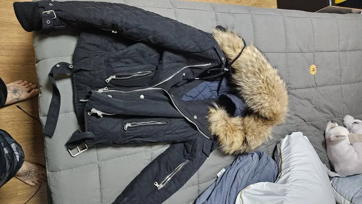 발망 balmain fox fur jacket 여우 모피자켓