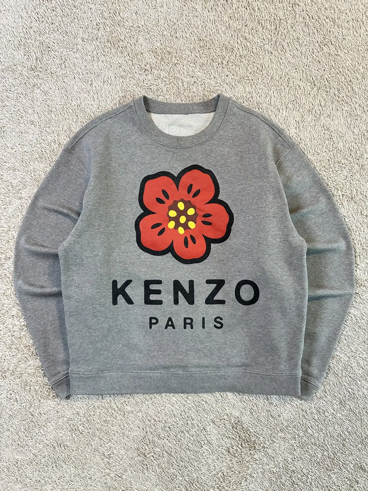 [XS] 22FW 겐조 KENZO 보케 플라워 맨투맨 펄그레이