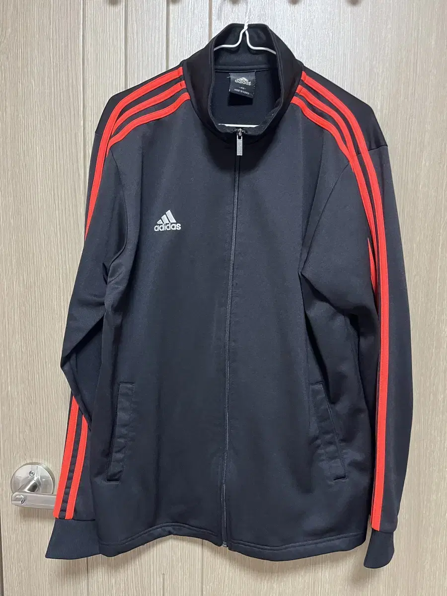 Adidas Basic Black-and-Red Jersey (Lightly Brushed)