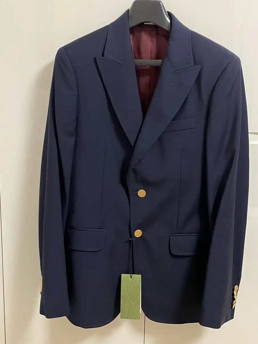 (Gucci/New) Men's Navy Single Jacket Keum Uniform Size 46