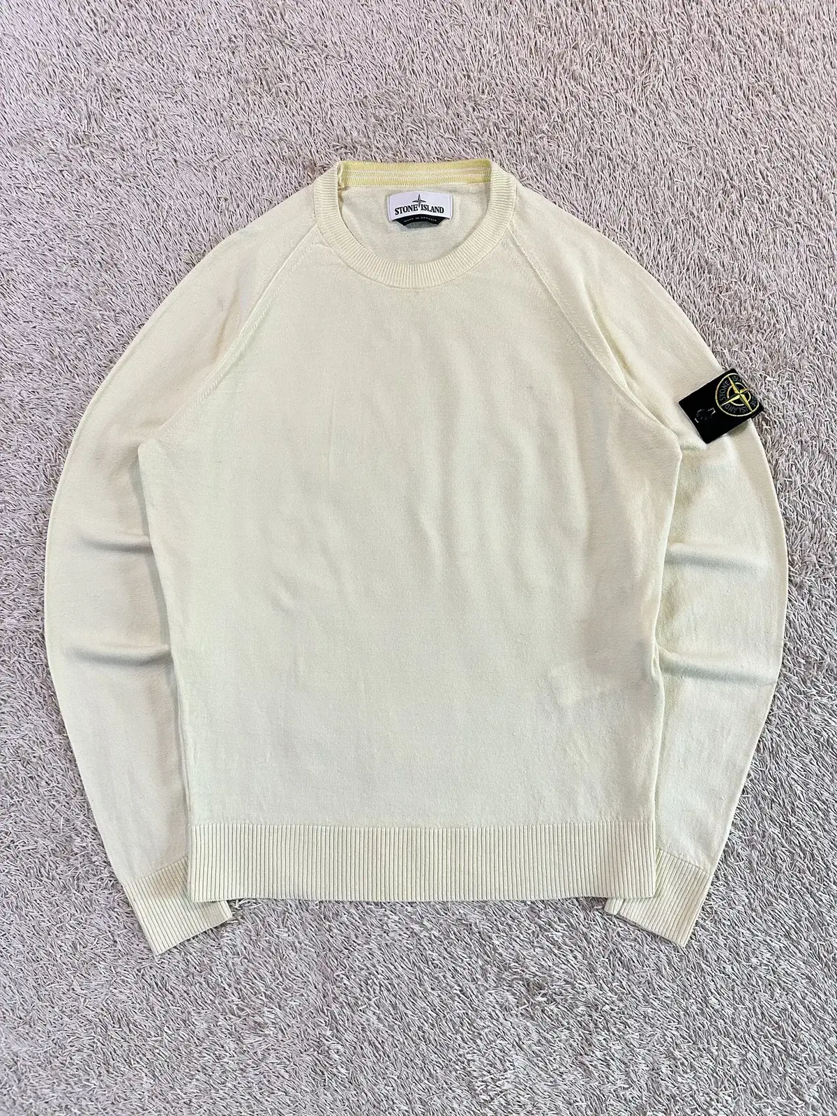 [S] Store Edition) FW19 Stone Island Waffen Knit Lemon