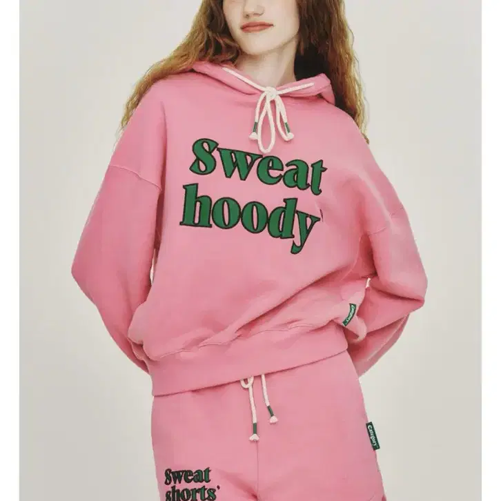 카테고리9 SWEAT HOODY CHEWING PINK 후드 셋업 S