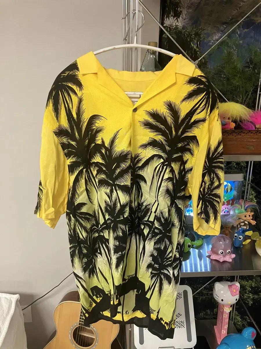 wooyoungmi hawaiian shirt yellow 46