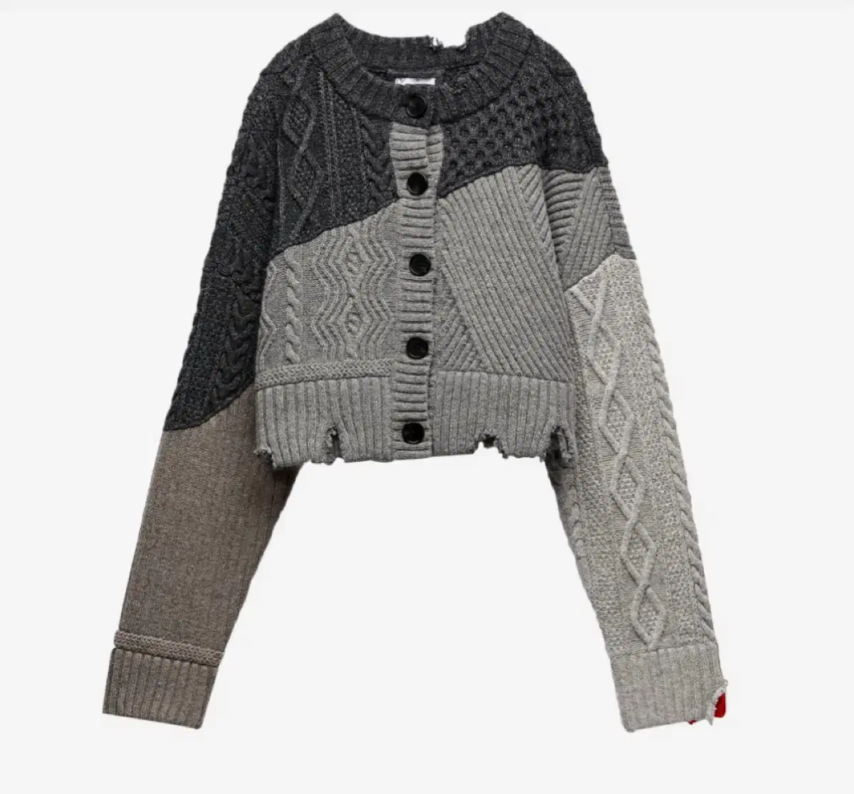 Zara Arthur Errors Destroyed Cropped Cardigan S-M for sale