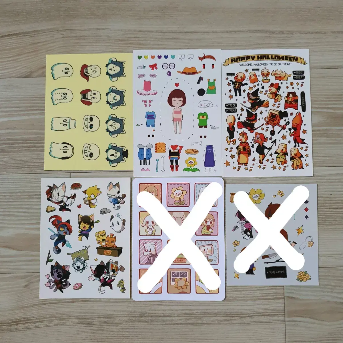 Undertale unofficial goods sticker bulk sells