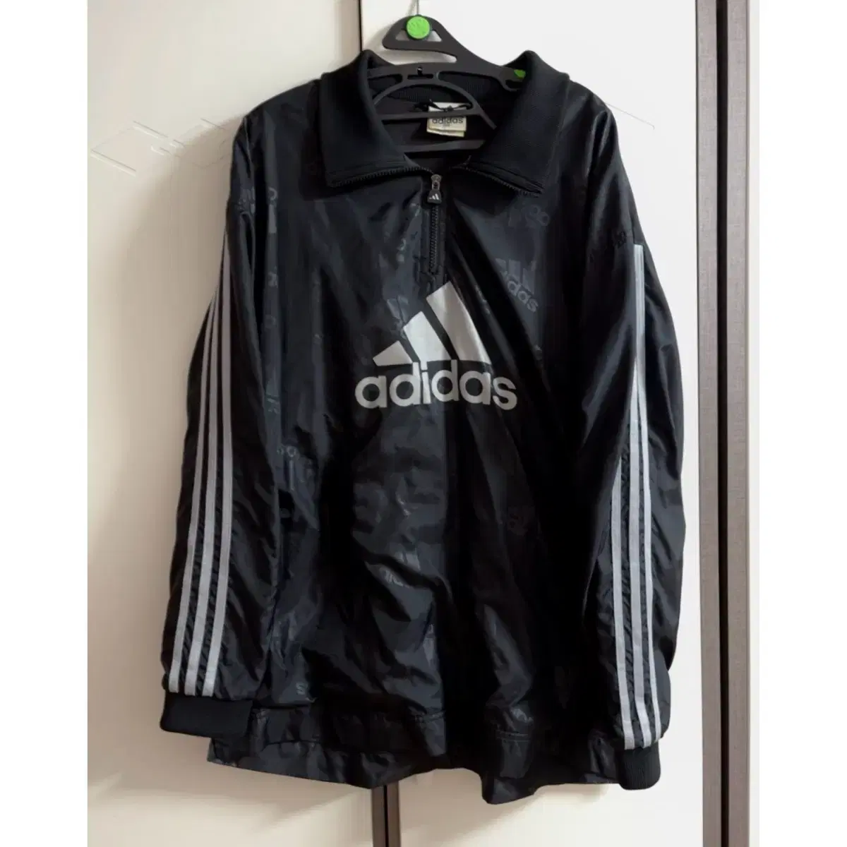 (TAKPO) Adidas Black & Gray Big Logo Warm Up