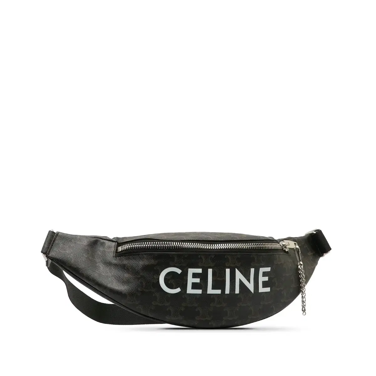 CELINE 셀린 브라운 트리오페 로고 벨트 백