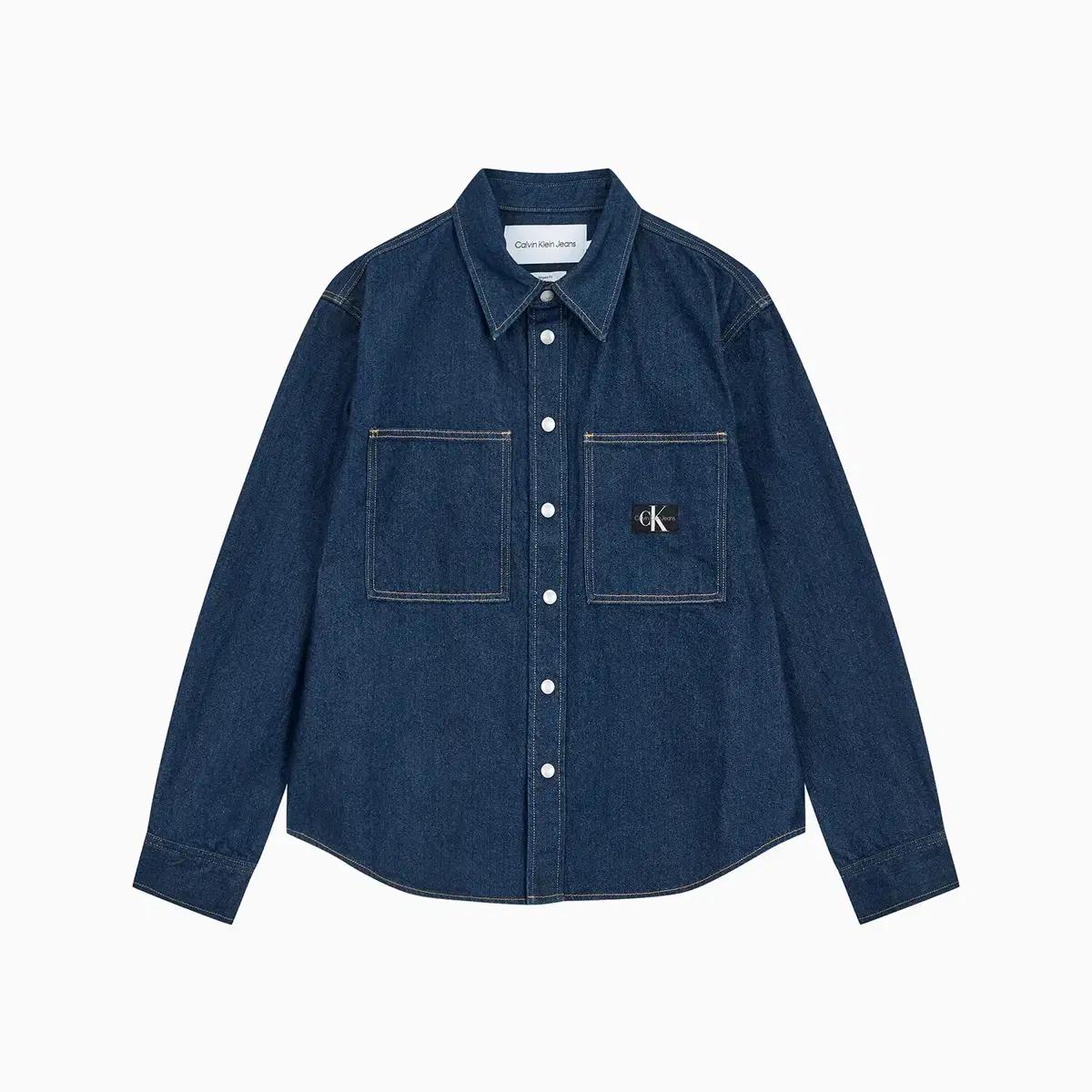 [CK] Bloo Denim Relaxed Fit Rinse Denim Shirt